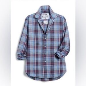 Frank & Eileen Blue and Red Plaid Button Down Shirt